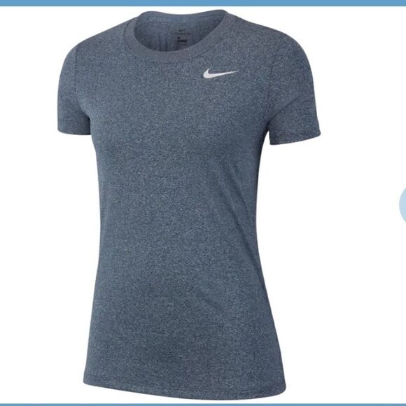 Nike Women’S Dry Legend T-Shirt Gray Size  obsidian heather shirt, top - Picture 3 of 9